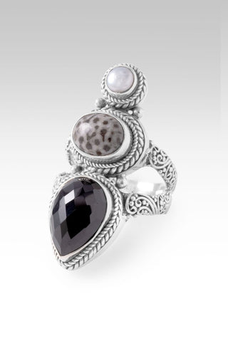 Power That's Greater Ring™ in Black Spinel, Black Coral & Freshwater Pearl - Statement - only found at SARDA™