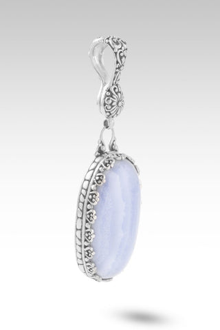 Praise & Hallelujah Thru It Pendant II™ in Blue Lace Agate - Single Stone - only found at SARDA™