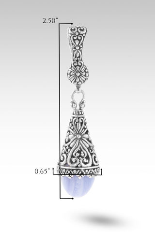 Praise & Hallelujah Thru It Pendant™ in Blue Lace Agate - Single Stone - only found at SARDA™