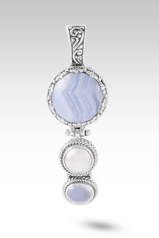 Praise & Hallelujah Thru It Pendant™ in Blue Lace Agate, Freshwater Pearl & Chalcedony - Multi Stone - only found at SARDA™