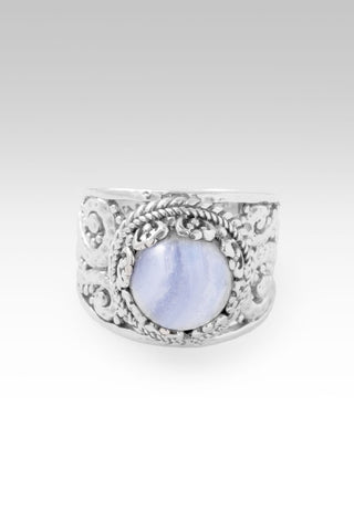 Praise & Hallelujah Thru It Ring™ in Blue Lace Agate - Dinner - only found at SARDA™