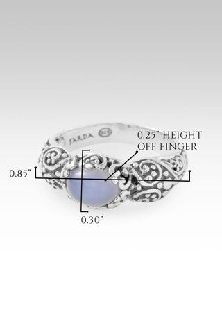 Praise & Hallelujah Thru It Ring™ in Chalcedony - Dinner - only found at SARDA™