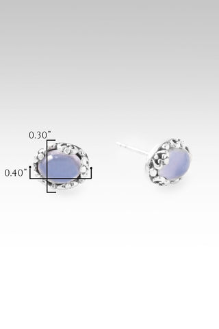 Praise & Hallelujah Thru It Stud Earrings™ in Chalcedony - Stud - only found at SARDA™