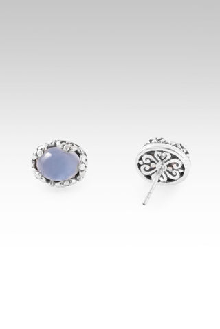Praise & Hallelujah Thru It Stud Earrings™ in Chalcedony - Stud - only found at SARDA™