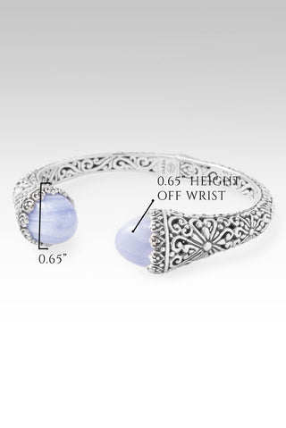 Praise & Hallelujah Thru It Tip - to - Tip Bracelet™ in Blue Lace Agate - Tip - to - Tip - only found at SARDA™