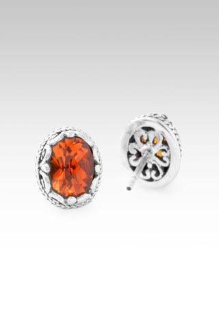 Praise In All Season's Earrings™ in Padparadscha Lab Created Sapphire - Stud - only found at SARDA™