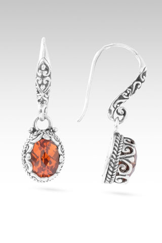Praise Is A Weapon Earrings™ in Padparadscha Lab Created Sapphire - Bali Wire - only found at SARDA™