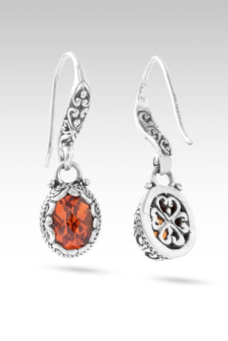 Praise Is A Weapon Earrings™ in Padparadscha Lab Created Sapphire - Bali Wire - only found at SARDA™