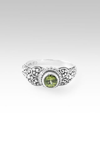 Praise to The Overcomer Ring II™ in Peridot - Stackable - only found at SARDA™