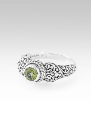 Praise to The Overcomer Ring II™ in Peridot - Stackable - only found at SARDA™