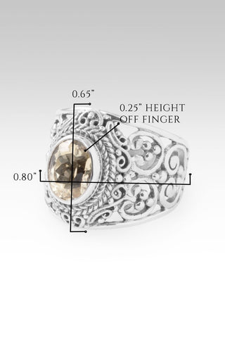 Pray Through It Ring II™ in Canary Kunzite - Dinner - only found at SARDA™
