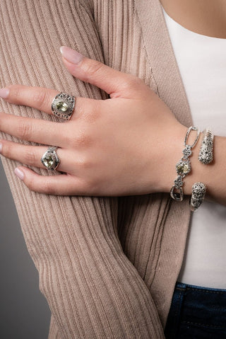 Pray Through It Ring™ in Canary Kunzite - Dinner - only found at SARDA™