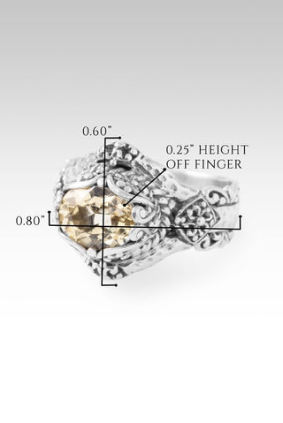Pray Through It Ring™ in Canary Kunzite - Dinner - only found at SARDA™