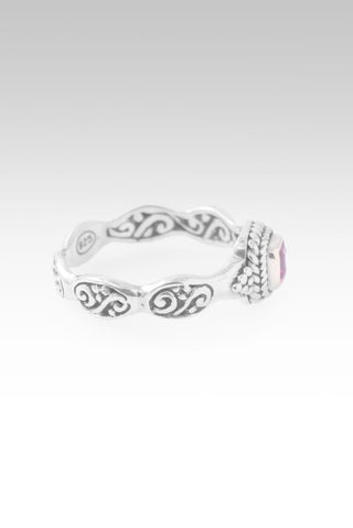 Pray Without Ceasing Ring™ in Magenta Spinel - Stackable - only found at SARDA™