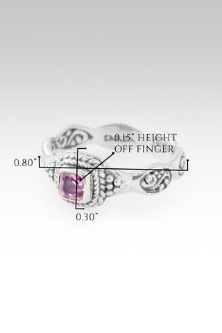 Pray Without Ceasing Ring™ in Magenta Spinel - Stackable - only found at SARDA™