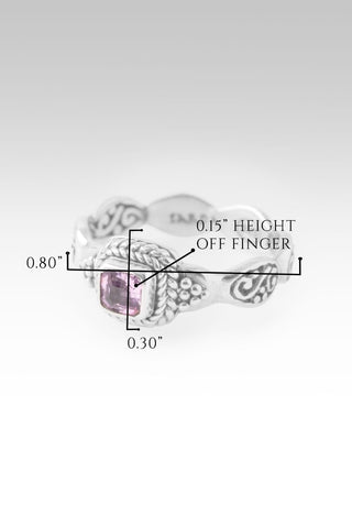 Pray Without Ceasing Ring™ in Pink Spinel - Stackable - only found at SARDA™
