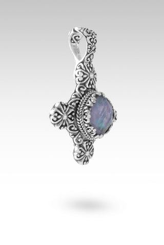 Praying for A Miracle Pendant™ Tanzanite Mother of Pearl Quartz - Single Stone - only found at SARDA™