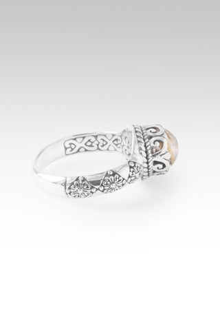 Proclaim Victory Ring™ in Gold Rutilated Quartz with Hematite - Dinner - only found at SARDA™