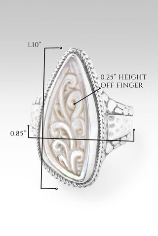 Promise Never Ends Ring™ in White Mother of Pearl - Statement - only found at SARDA™