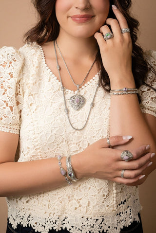 Promises Fulfilled Ring™ in Kunzite & English Tearose™ Mystic Topaz - Statement - only found at SARDA™