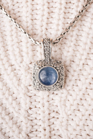 Quieted Storm Within Pendant™ in Blue Kyanite - Single Stone - only found at SARDA™