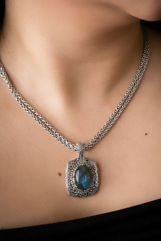 Quieted Storm Within Pendant™ in Labradorite - Single Stone - only found at SARDA™
