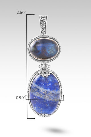Quieted Storm Within Pendant™ in Lapis & Labradorite - Multi Stone - only found at SARDA™