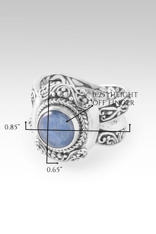 Quieted Storm Within Ring III™ in Blue Kyanite - Dinner - only found at SARDA™