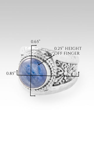 Quieted Storm Within Ring™ in Blue Kyanite - Dinner - only found at SARDA™