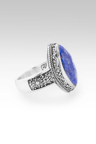 Quieted Storm Within Ring™ in Lapis - Dinner - only found at SARDA™