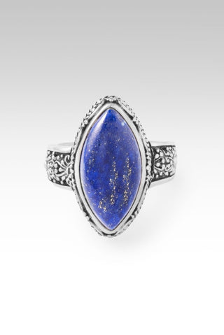 Quieted Storm Within Ring™ in Lapis - Dinner - only found at SARDA™