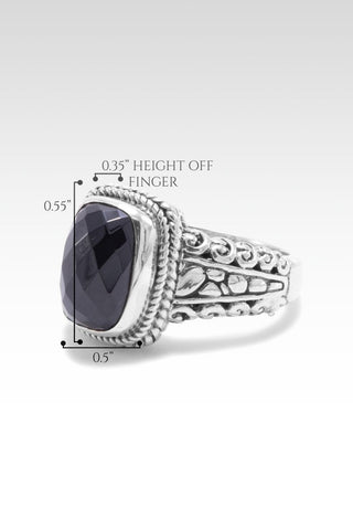 Radiant Glory Ring™ in Black Spinel - Dinner - only found at SARDA™