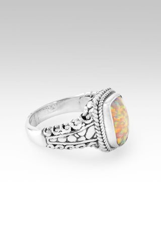 Radiant Glory Ring™ in Peaches & Cream Simulated Opal - Dinner - only found at SARDA™