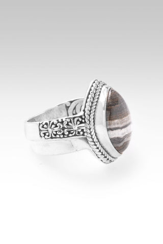 Radiant Hope Ring™ in Black Zebra Jasper - Statement - only found at SARDA™