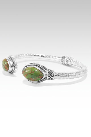 Radiant Hope Tip-to-Tip Bracelet™ in Mohave Green Kingman Turquoise with Bronze - Tip-to-Tip - SARDA™