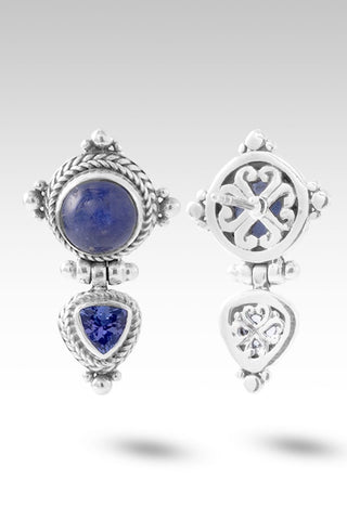 Receive Love Beloved Earrings™ in Tanzanite - Stud Dangle - only found at SARDA™