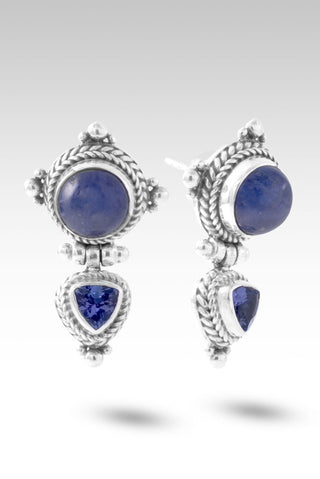 Receive Love Beloved Earrings™ in Tanzanite - Stud Dangle - only found at SARDA™