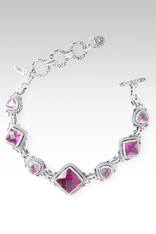 Redeemed by Grace Bracelet II™ in Dark Rose Lab Created Sapphire, Rose Pink Lab Created Sapphire & Light Pink Lab Created Sapphire - Multi Stone - only found at SARDA™