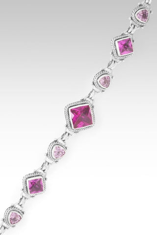 Redeemed by Grace Bracelet II™ in Dark Rose Lab Created Sapphire, Rose Pink Lab Created Sapphire & Light Pink Lab Created Sapphire - Multi Stone - only found at SARDA™