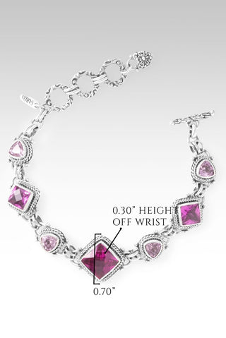 Redeemed by Grace Bracelet II™ in Dark Rose Lab Created Sapphire, Rose Pink Lab Created Sapphire & Light Pink Lab Created Sapphire - Multi Stone - only found at SARDA™