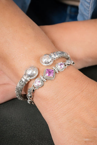 Redeemed by Grace Bracelet™ in Rose Pink Lab Created Sapphire & Light Pink Lab Created Sapphire - Multi Stone - only found at SARDA™