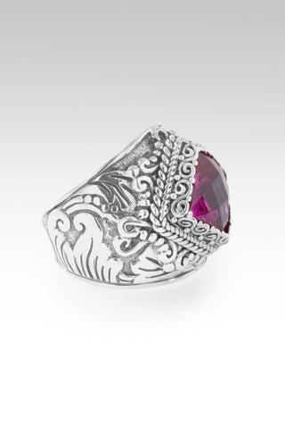Redeemed by Grace Ring II™ in Dark Rose Lab Created Sapphire - Dinner - only found at SARDA™