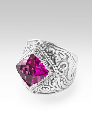 Redeemed by Grace Ring II™ in Dark Rose Lab Created Sapphire - Dinner - only found at SARDA™