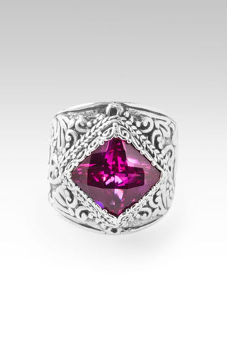Redeemed by Grace Ring II™ in Dark Rose Lab Created Sapphire - Dinner - only found at SARDA™