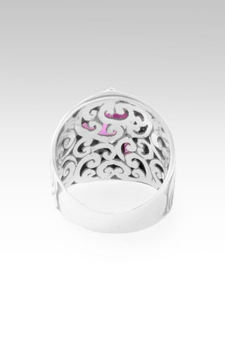 Redeemed by Grace Ring II™ in Dark Rose Lab Created Sapphire - Dinner - only found at SARDA™