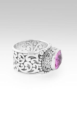 Redeemed by Grace Ring II™ in Rose Pink Lab Created Sapphire - Dinner - only found at SARDA™
