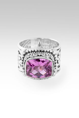 Redeemed by Grace Ring II™ in Rose Pink Lab Created Sapphire - Dinner - only found at SARDA™