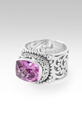 Redeemed by Grace Ring II™ in Rose Pink Lab Created Sapphire - Dinner - only found at SARDA™