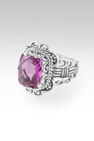 Redeemed by Grace Ring III™ in Rose Pink Lab Created Sapphire - Dinner - only found at SARDA™
