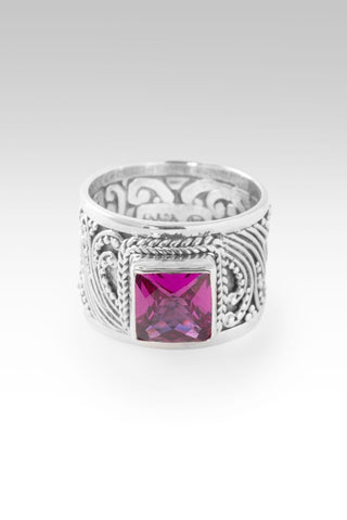 Redeemed by Grace Ring™ in Dark Rose Lab Created Sapphire - Dinner - only found at SARDA™